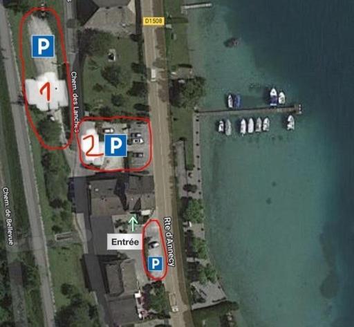 Rare 2 Bedroom With Private Beach On Lake Annecy Дуссар Экстерьер фото